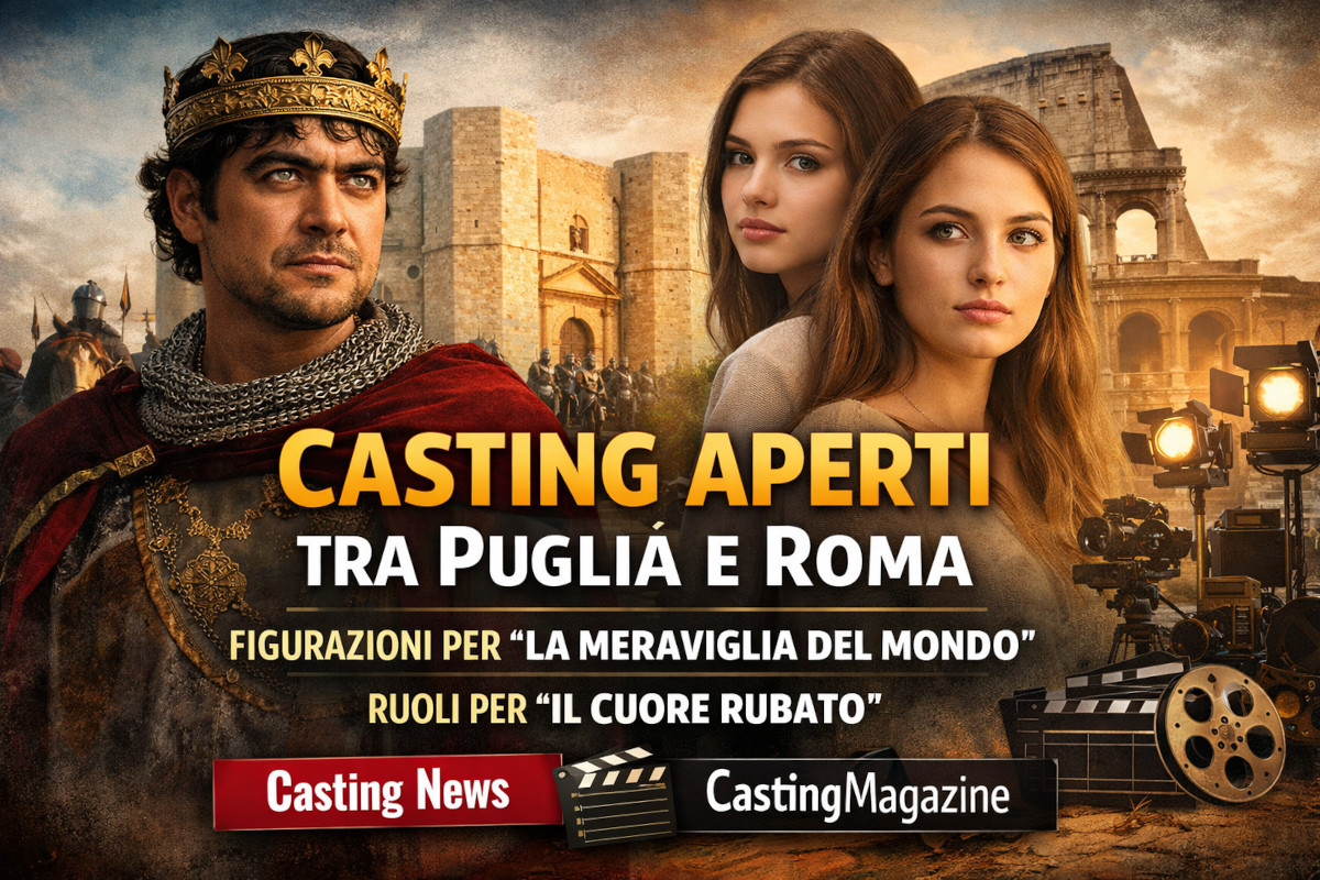 Nuovi casting cinema 2026: opportunità in Puglia e Lazio